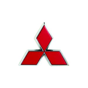 Emblema Mitsubishi Cromado