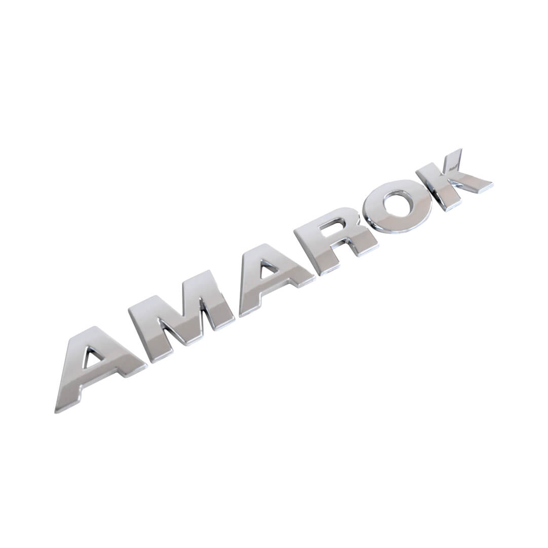 Logo Volkswagen Amarok cromado