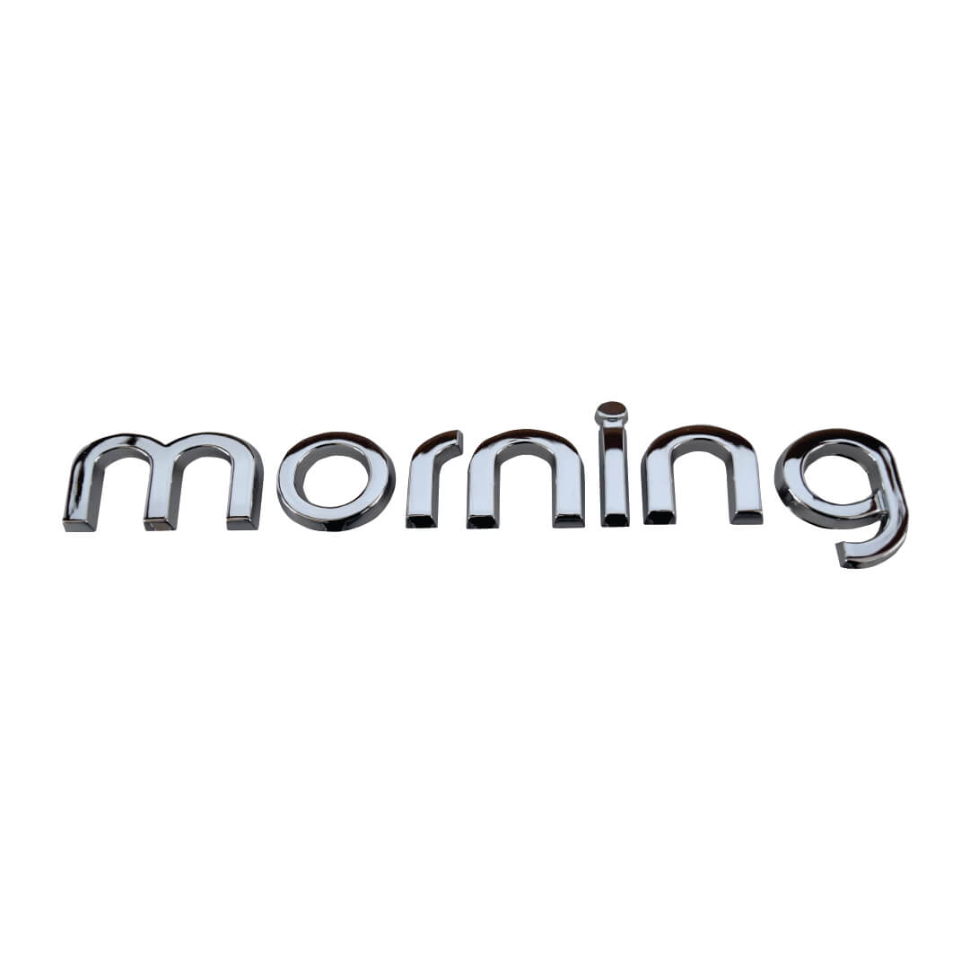 Logo Morning cromado